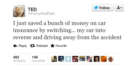 Lame insurance tweet
